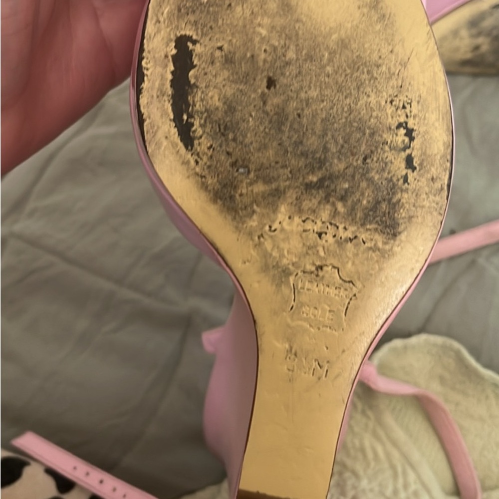 Pink Wedge Sandals - Picture 2 of 6